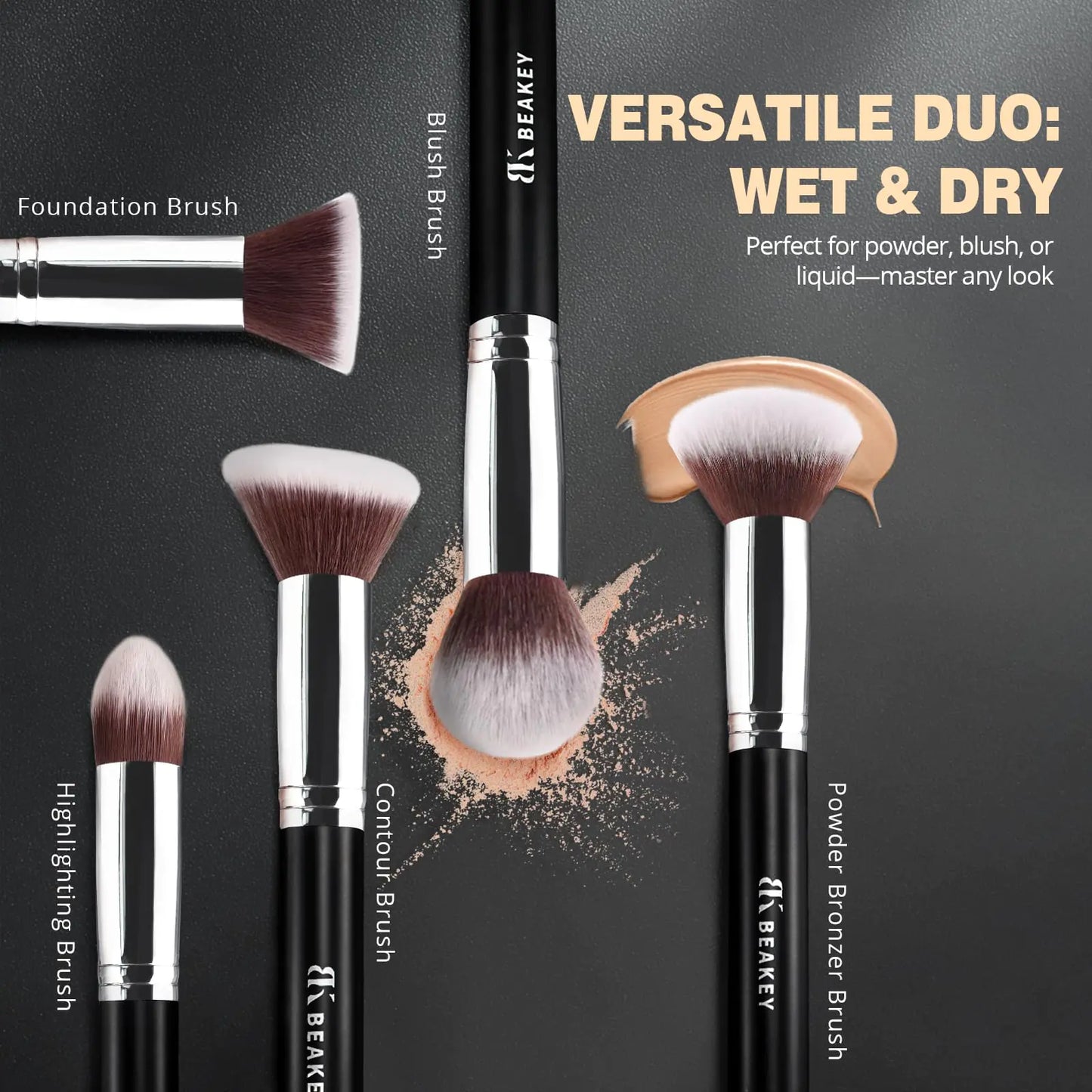 BEAKEY Makeup Brush Set