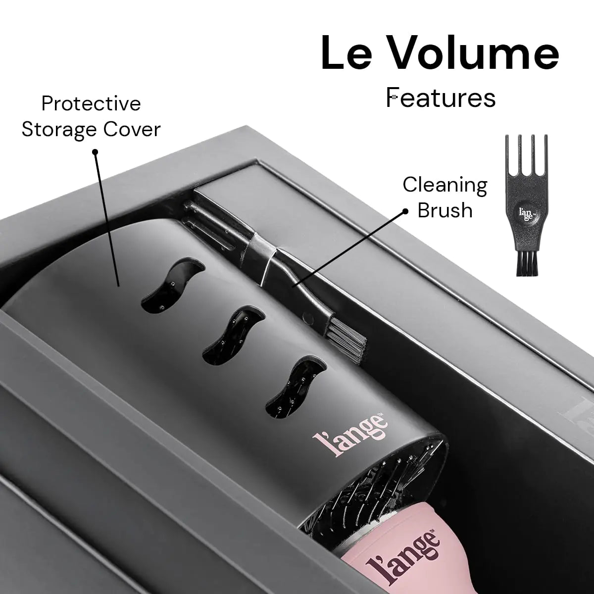 L’ANGE HAIR Le Volume 2-in-1 Titanium Blow Dryer Brush